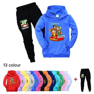Roblox Hoodies Pants Suit Kids Hoodies With Pocket For Boys And Girls Two Pieces Set Sweatshirt Shopee Philippines - details about 2019 gifts roblox boy fashion casual long sleeved hoodie pant suit 2pcs