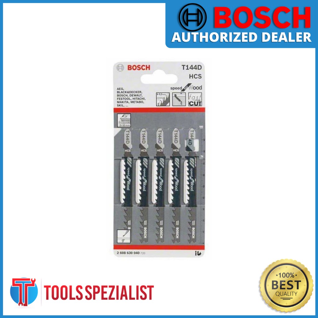 Bosch Jigsaw Blade T144D (5PCS PER PACK) Shopee Philippines
