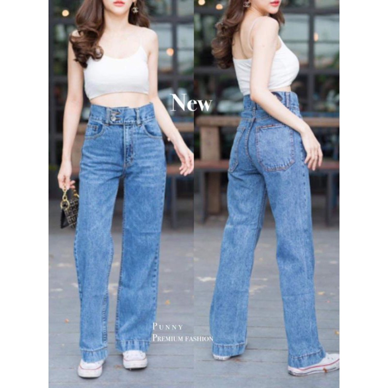Thailand fashion high waist pants punny jeans brand | Shopee Philippines