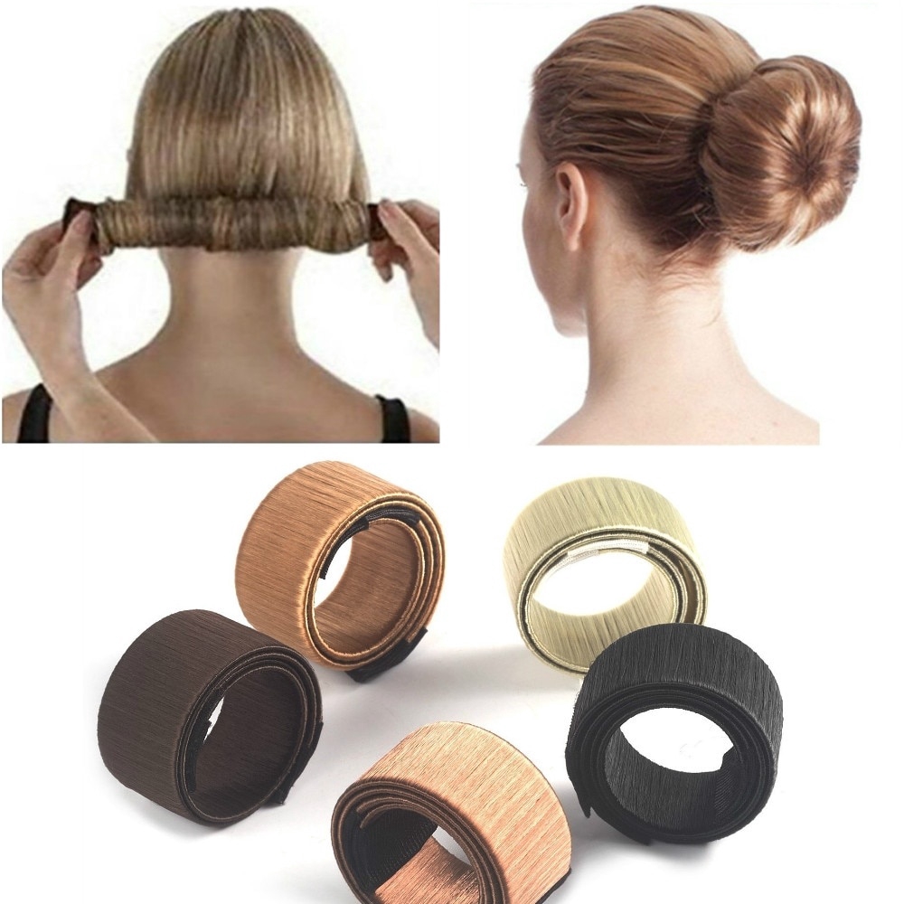 1pc Maker Girls Magic Hair Styling Donut Bun Maker Former Shopee