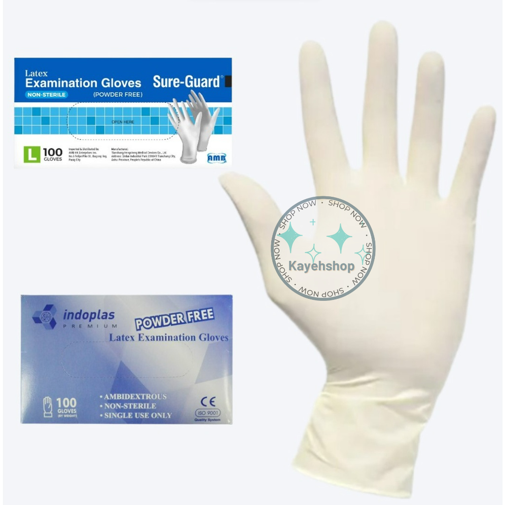 LATEX GLOVES NON STERILE, POWDER FREE Shopee Philippines