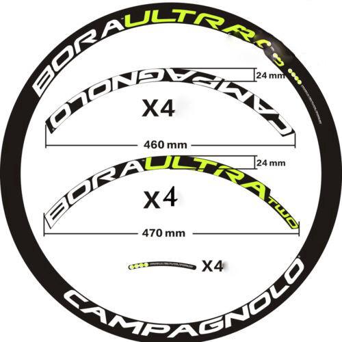 CAMPAGNOLO BORA ULTRA TWO LIGHT BLUE/WHITE 3D DESIGN REPLACEMENT RIM DECAL SET