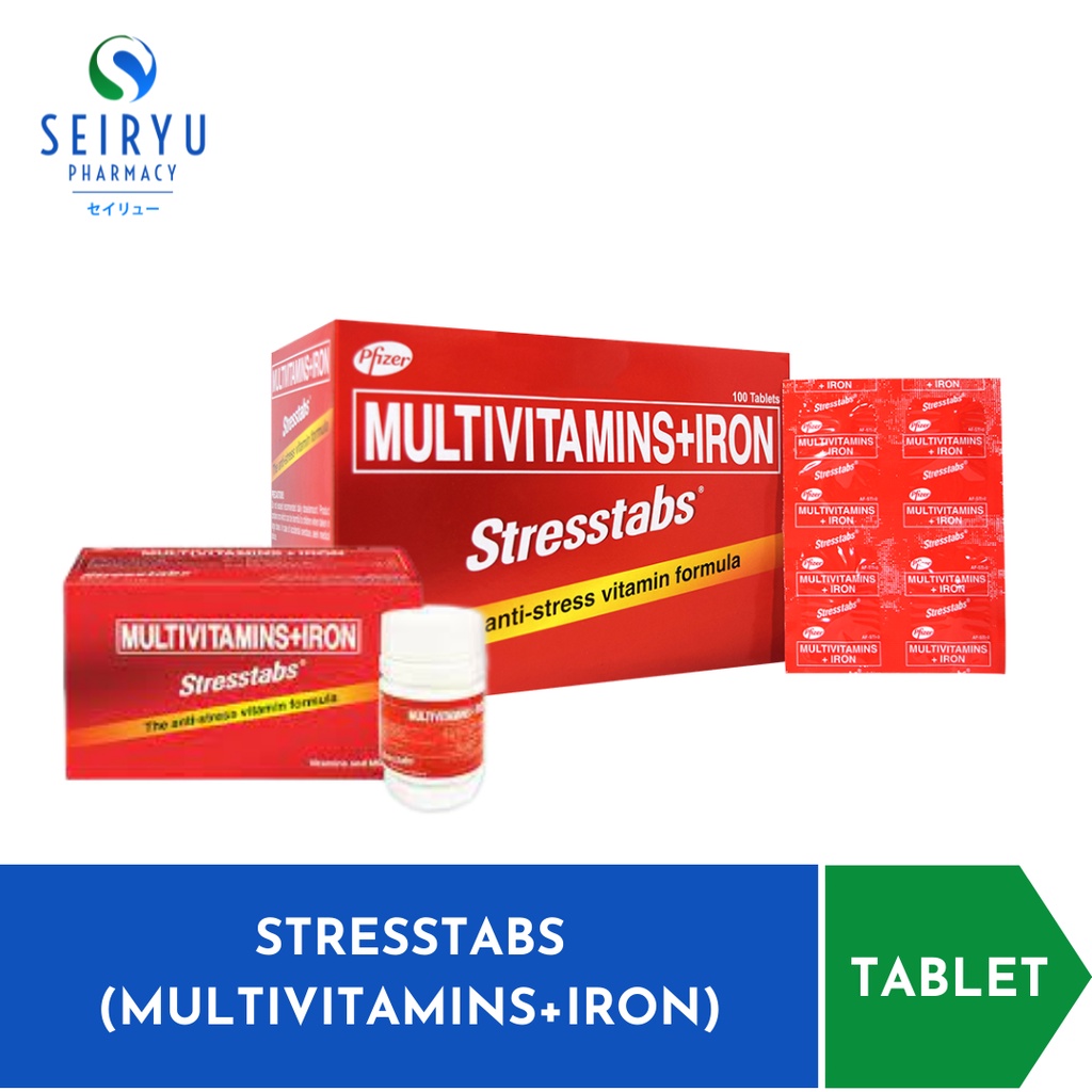 STRESSTAB (MULTIVITAMINS+IRON) TABLET Shopee Philippines