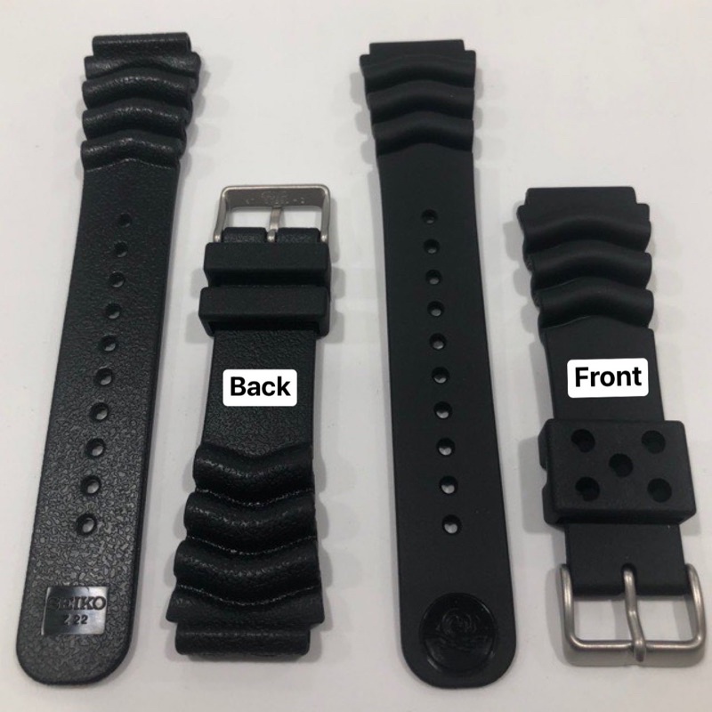 Authentic Seiko Divers Rubber Strap 20mm and 22mm Large | Shopee Philippines