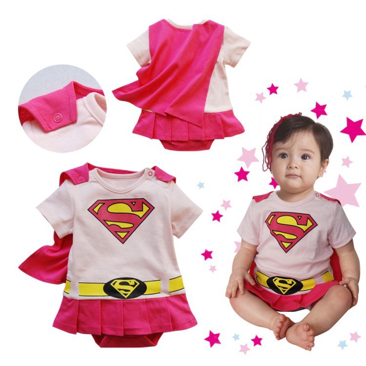 2 yrs Baby Boy Superman Supergirl Fancy Dress Costume Babygrow Outfit 6 months