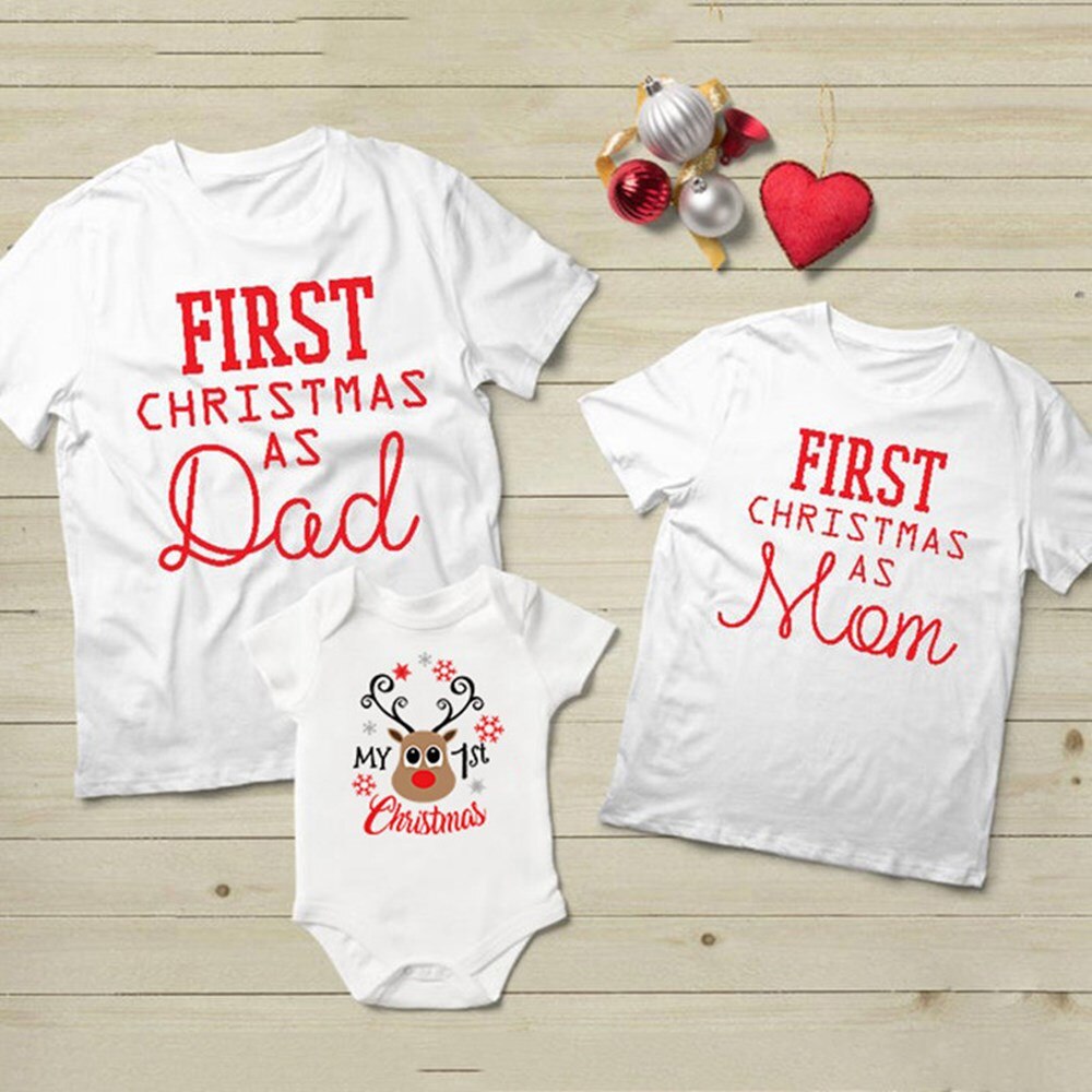 mom dad and baby christmas outfits