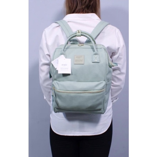 Anello Mini Leather Backpack (Mint Green) Shopee Philippines