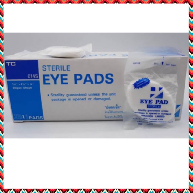 (Box 25 pieces) Gauze Eye pad sterile Gauze pad sterile Eye patch Gauze