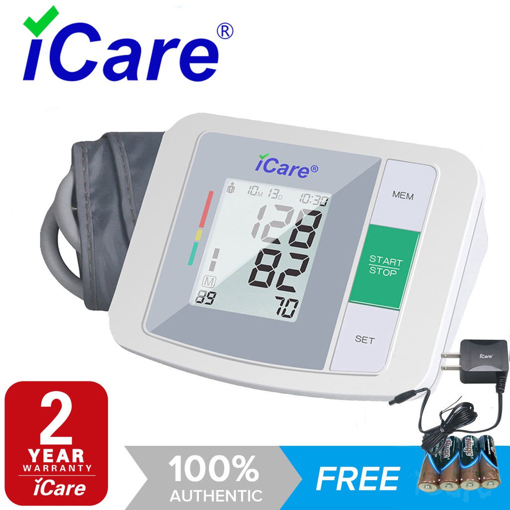 iCare®CK930ad Blood Pressure Monitor w/ Adaptor Shopee Philippines
