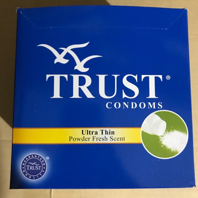 Trust Condom Ultra Thin Powder Fresh Scent Box (72 condoms) 24x3 ...