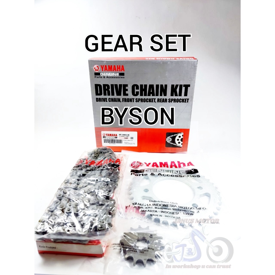 Gear SET BYSON YAMAHA GIR SET Complite Package GEAR Chain Front