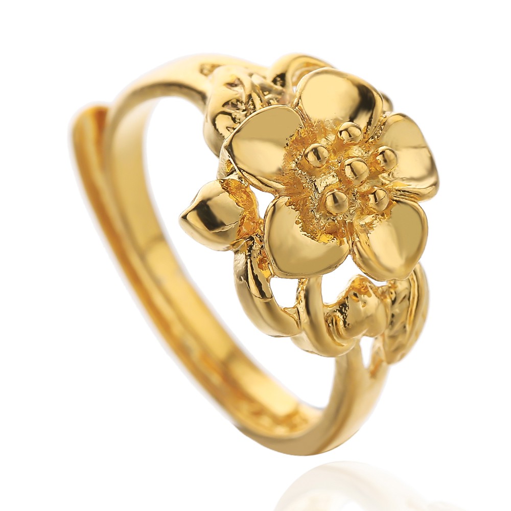 rose design gold ring