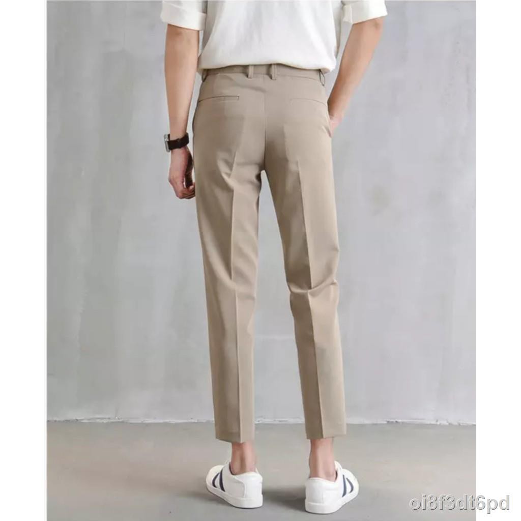 ™7 Sizes High Quality Trouser Pants for Men Above Ankle Korean Fashion ...