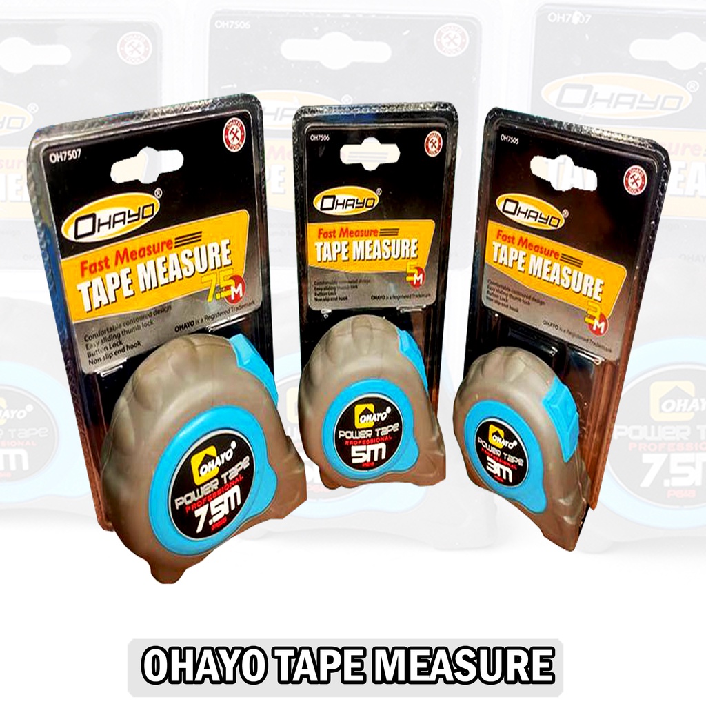 OHAYO tape measure with auto stopper and auto lock | Shopee Philippines