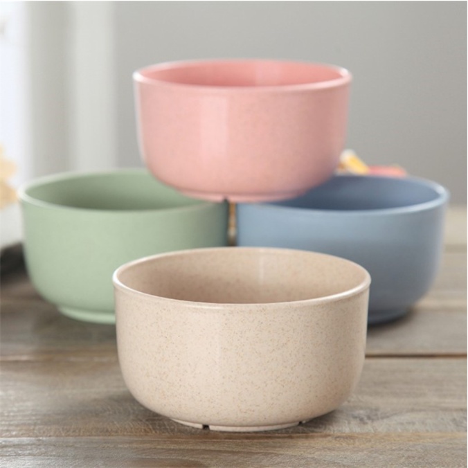 Liens 4pcs/Set Soup Bowls Wheat Straw Eco friendly Bowl Set /Storage Bowls/Dipping Bowls