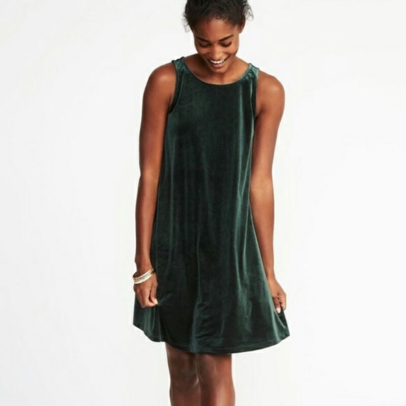 velvet swing dress old navy