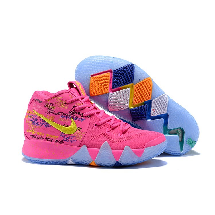 kyrie 4 pink and teal