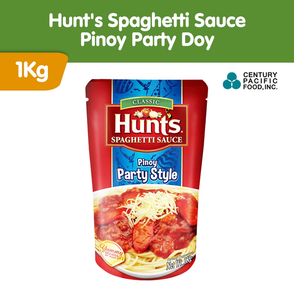 Hunt's Spaghetti Sauce Pinoy Party Doy 1kg Shopee Philippines