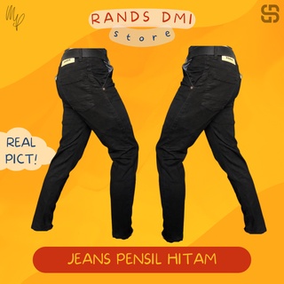 HITAM PRIA Latest Model Men's Black Slimfit Jeans 2022 / Skinny Jeans For Men #1