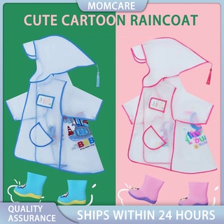 COD Cartoon Raincoat for Kids Waterproof Lovely Raincoat for Girls Boys Rainwear Outdoor Rain Tools