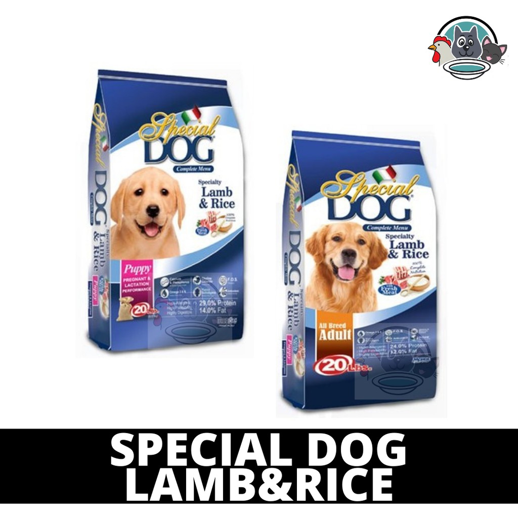 monge lamb and rice puppy