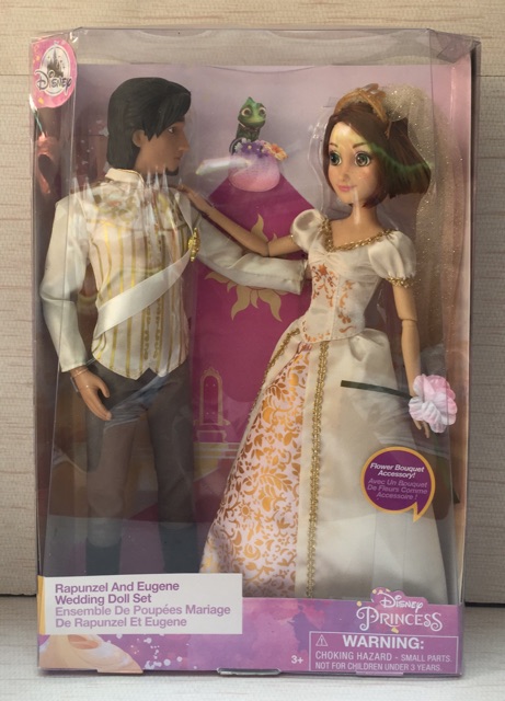 rapunzel and eugene wedding doll set