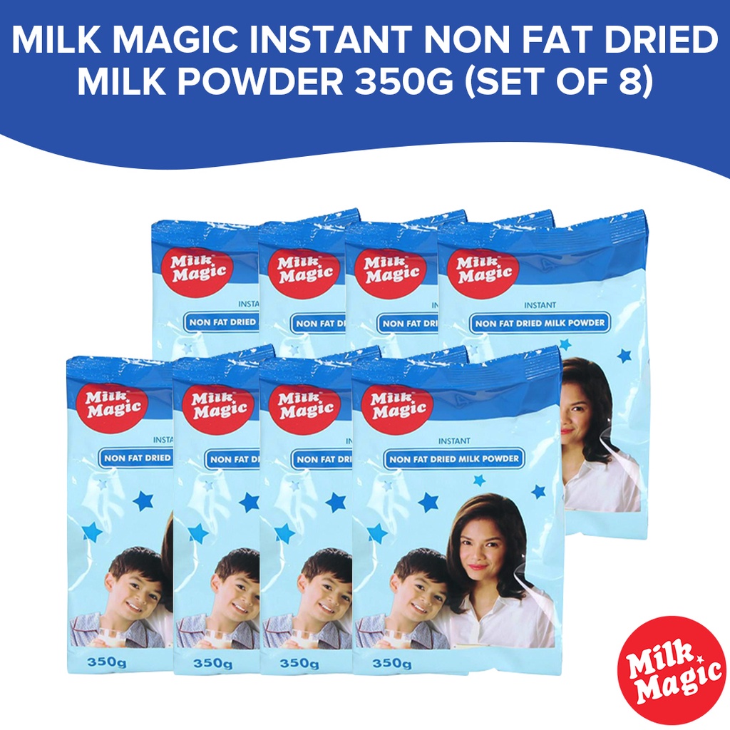 Milk Magic Instant Non Fat Dried Milk Powder 350g Set Of 8 Healthy Drink Baon Pack Shopee