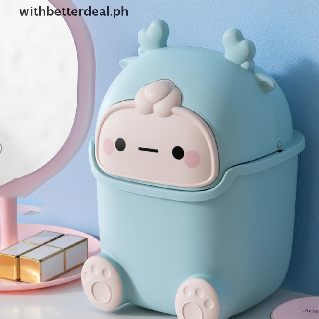 [Better] Ins Desktop Small Trash Bin Waste Bin Bedroom Home Cute Trash