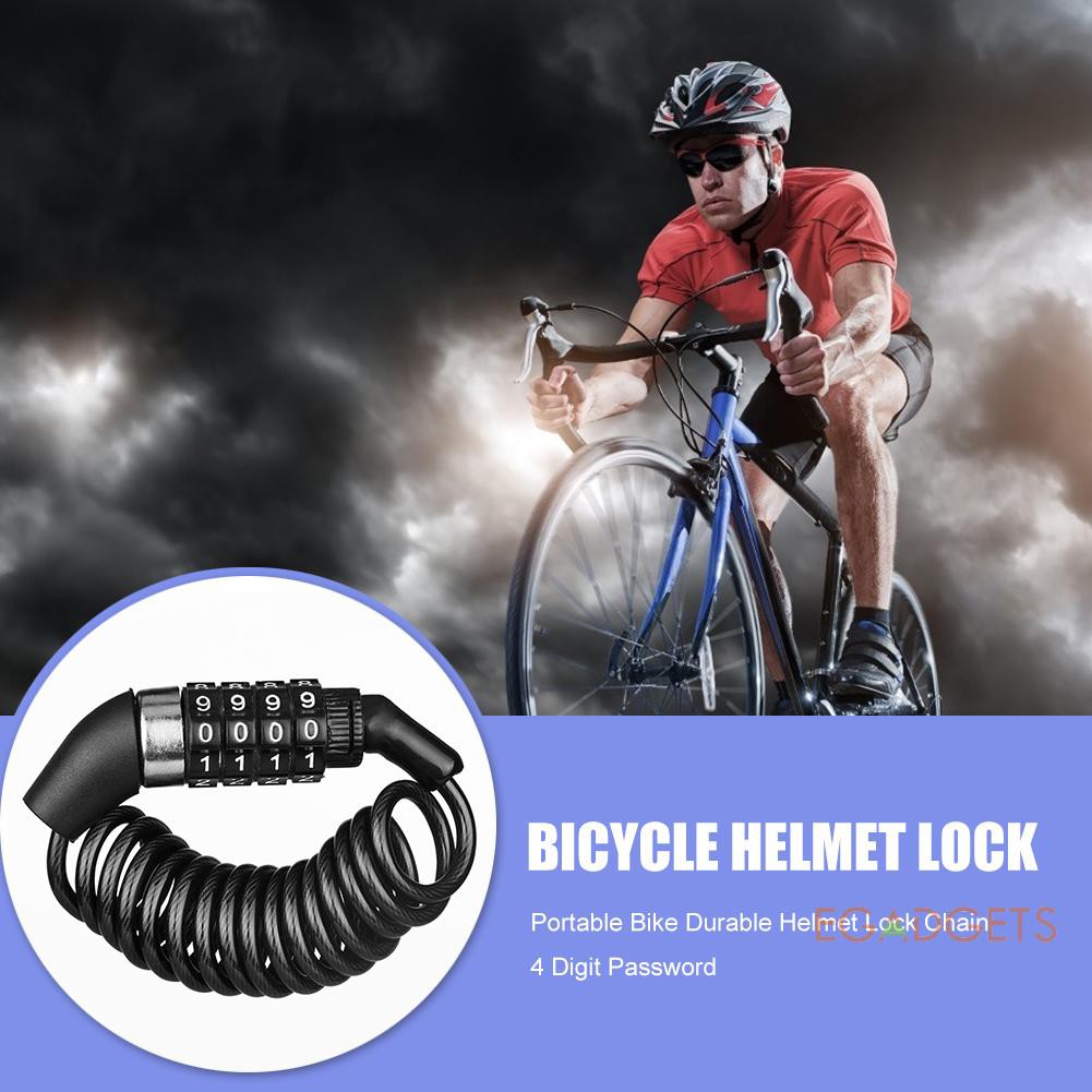 anti theft cable on bike