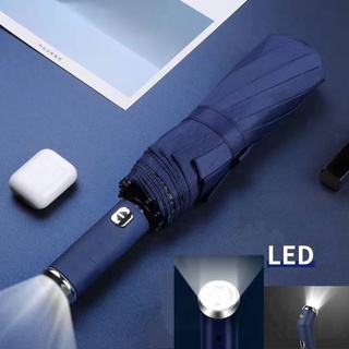 Deluxe Umbrella 24 Ribs Automatic Storm-resistant Large Anti Straight ...