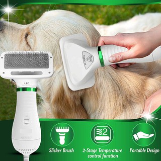 Dog Hair Dryer Pet Dryer Portable 2 in 1 Pet Grooming Hair Dryer & Comb Brush For Small and Medium Dogs Cats Pets