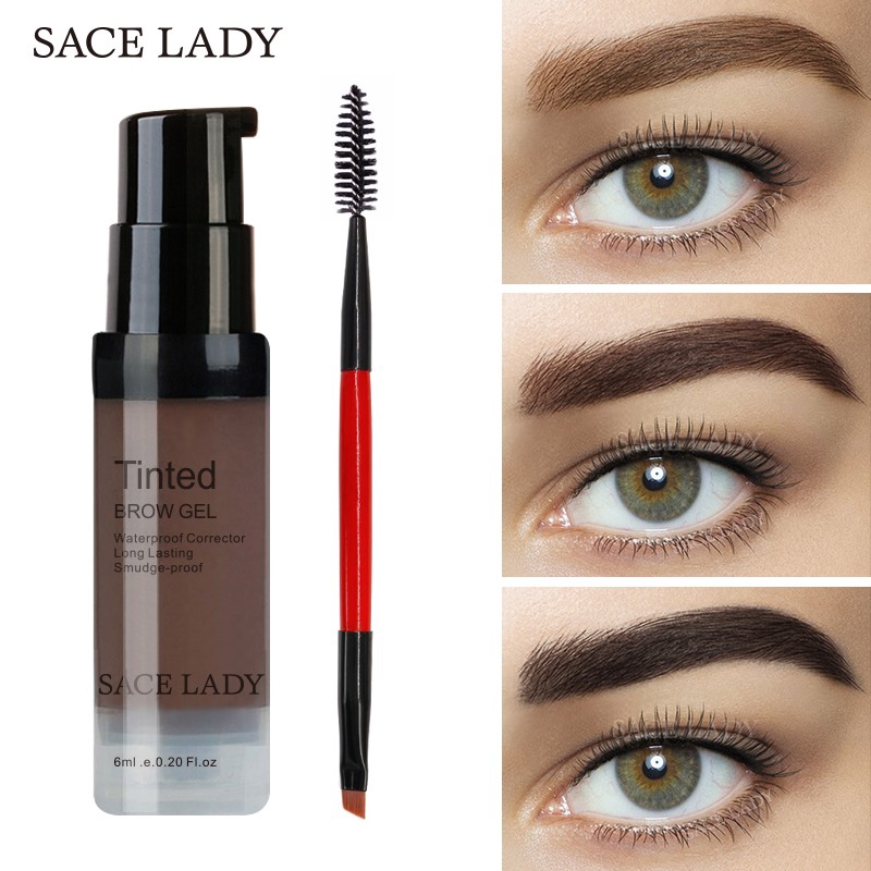 Sace Lady Waterproof Eyebrow Gel Long Lasting Tinted Brow Gel Make Up Cosmetics Shopee Philippines 