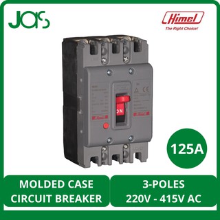 Himel Molded Case Circuit Breaker 125A, 3-Poles, 220V-415V, 50/60Hz ...