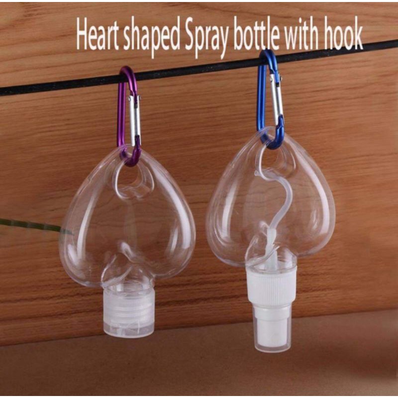Heart-shaped alcohol spray bottle 50ml | Shopee Philippines