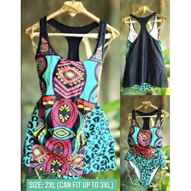 Plus size swimsuit with lil damage in bikini. Shopee Philippines