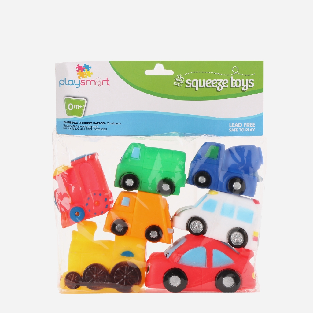 cars squeeze toy set