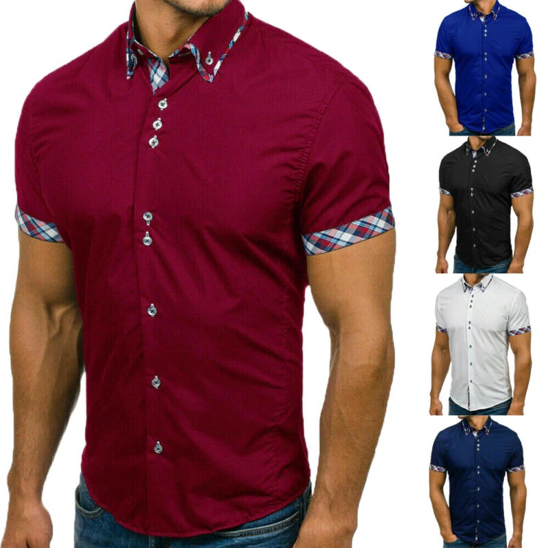 mens 3xl short sleeve dress shirts
