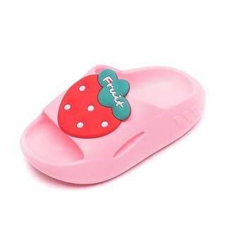【HHS】 Fruits Summer boy&girl slippers baby cartoon cute bath non-slip soft bottom Kids sandals