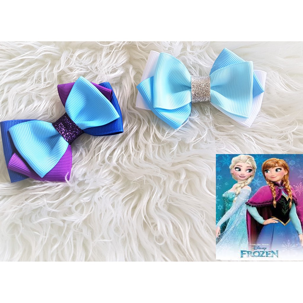 Princess Elsa Anna Frozen Inspired Hair Clip Girls Hair Accessories