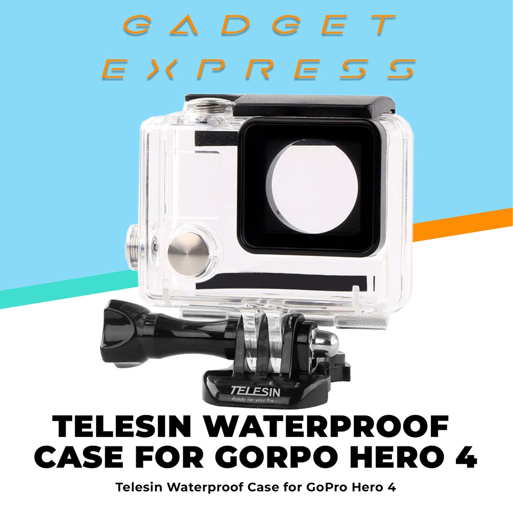 Telesin 30m Waterproof Case Gopro Hero 3 3 Gopro Hero 4 Silver Gopro Hero 4 Black Action Camera Shopee Philippines