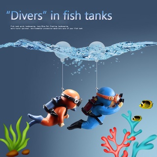 1pc Aquarium accessori Simulated Diver Aloating Aquarium Decor Fish Tank Decoration