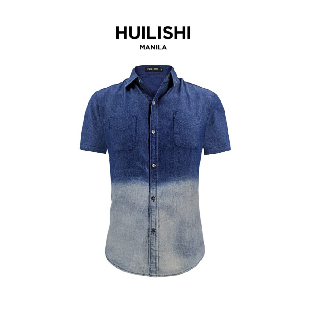 men's polo denim shorts