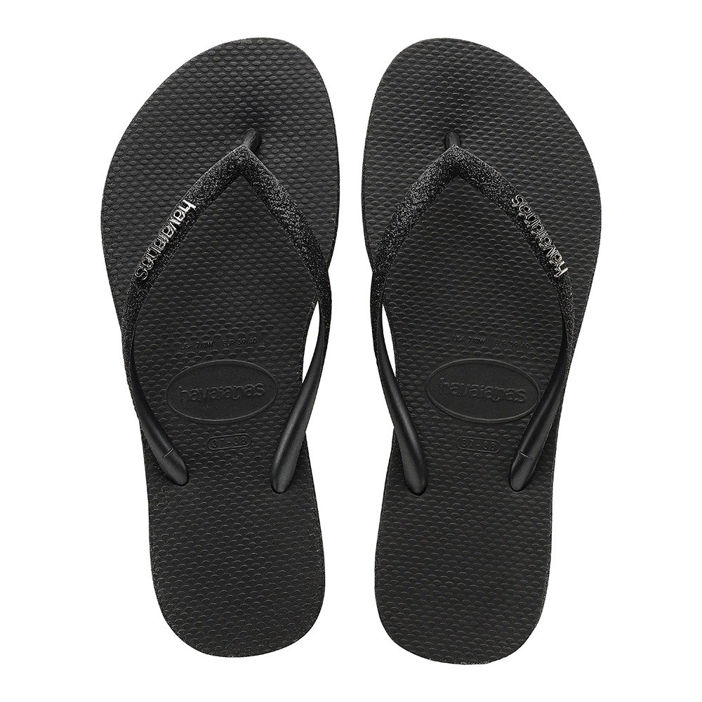 havaianas slim glitter flip flops
