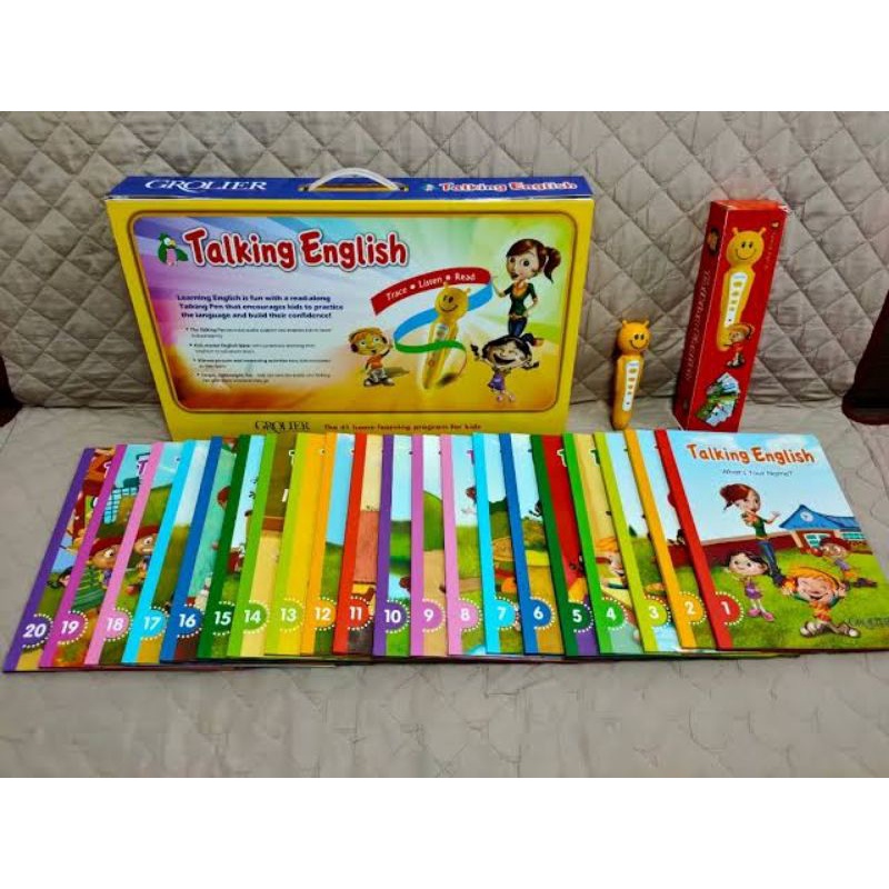 Grolier Talking English With Talking Pen 8 500