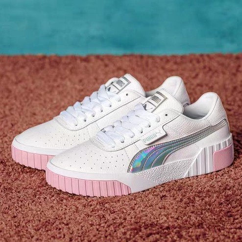 puma white platform shoes