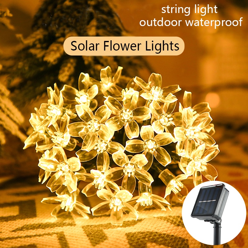 Solar Christmas Lights Outdoor Waterproof automatic rgb led strip light