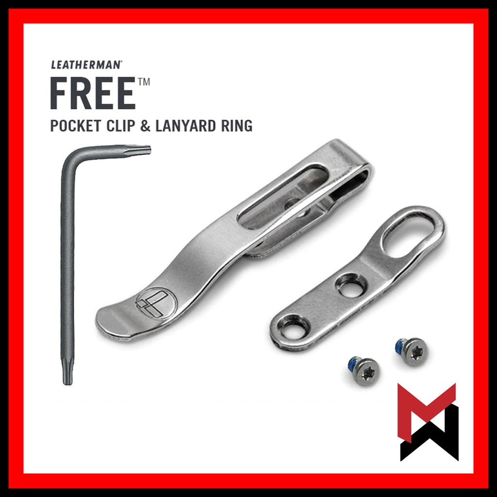 Leatherman Free Pocket Clip and Lanyard Ring Shopee Philippines