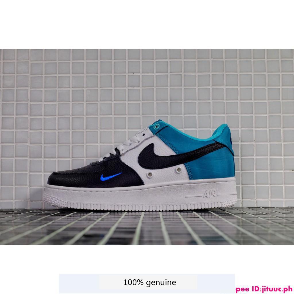 nike air force 1 black and blue