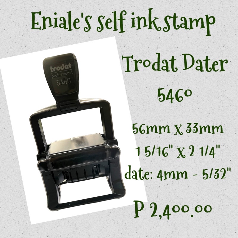 Trodat Dater 5460 Stamp | Shopee Philippines