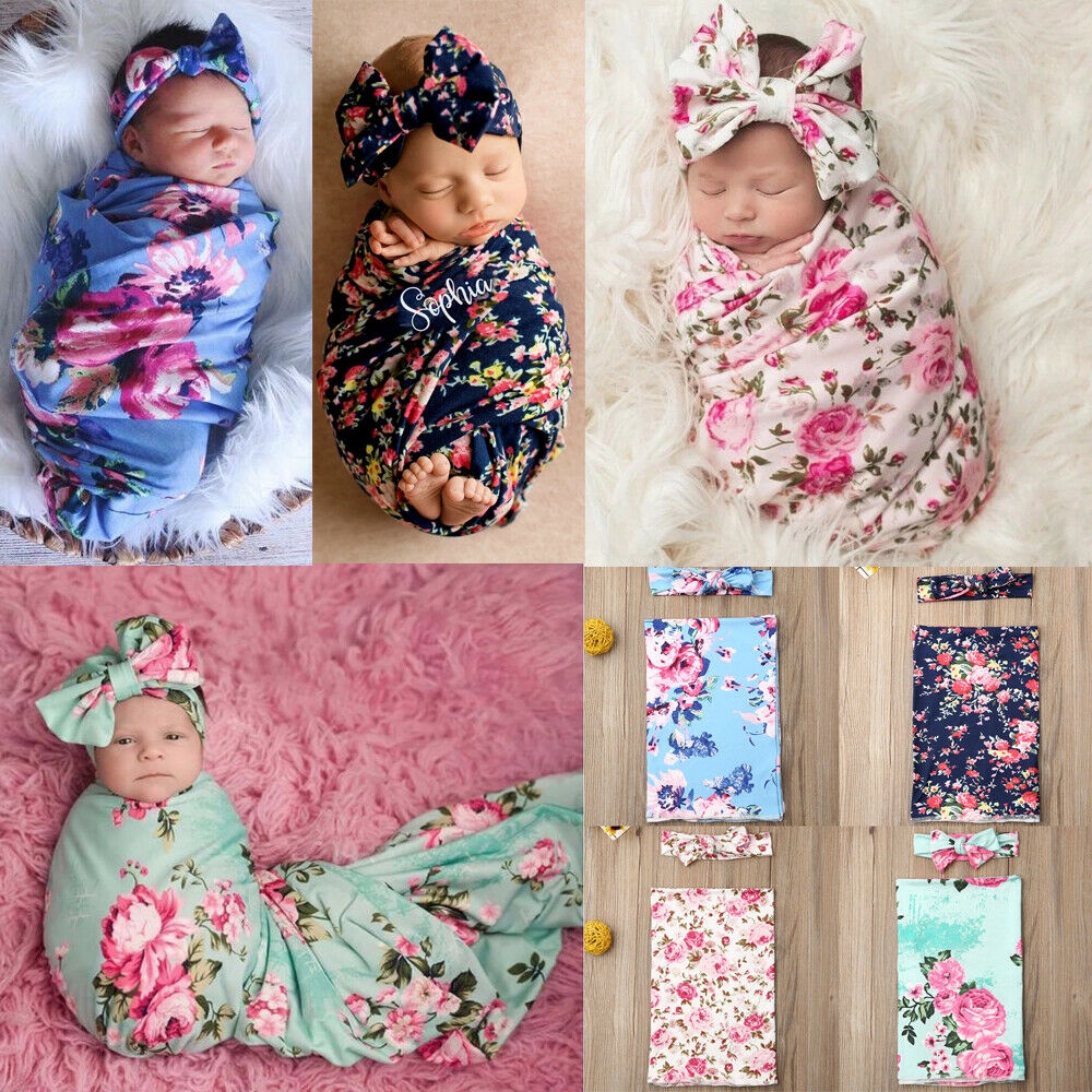 floral swaddle wrap